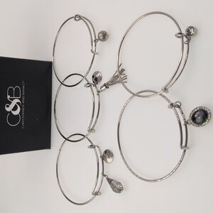 Christopher and Banks C&B bangle sliding set of 5